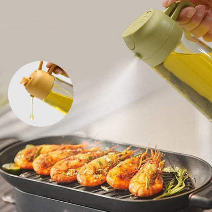 Premium Glass Oil Spray Bottle Dispenser