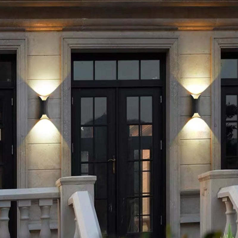 Contemporary Steel Outdoor Wall Light