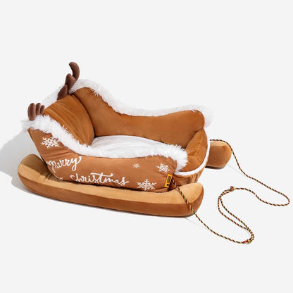 Cozy Plush Dog Bed for Warm Winter Sleep