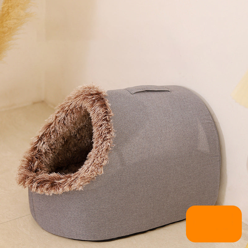 Plush Pet Hideaway Bed