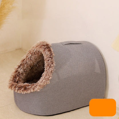 Plush Pet Hideaway Bed