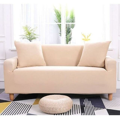 Fits Most Sofas Stretchy Slipcover - Solid Colors