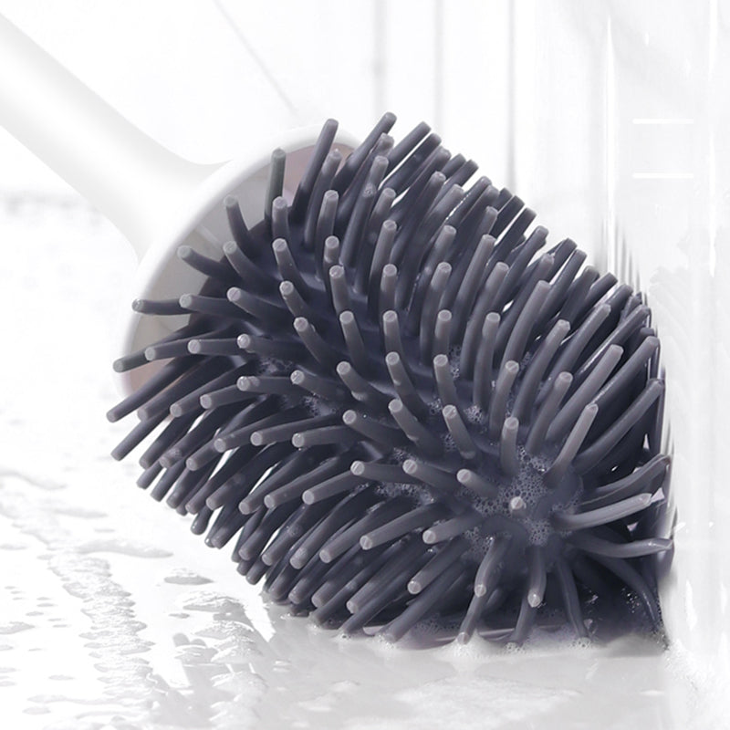 Easy Clean Toilet Brush with Holder