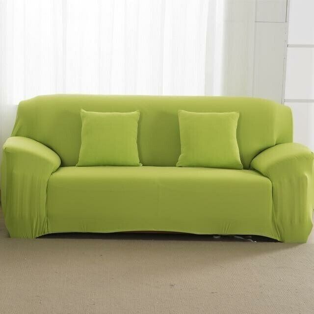 Fits Most Sofas Stretchy Slipcover - Solid Colors