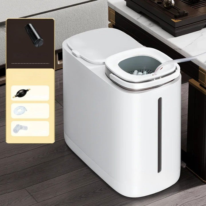 Space Saving 2 Section Kitchen Trash Recycling Bin