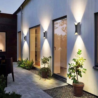 Contemporary Steel Outdoor Wall Light