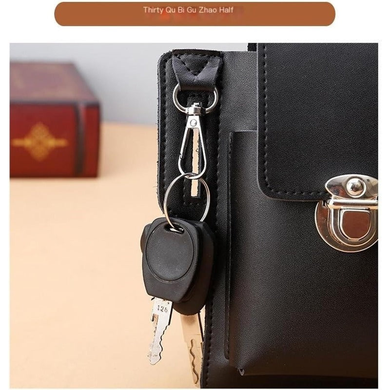 Faux Leather Phone Wallet Belt Bag