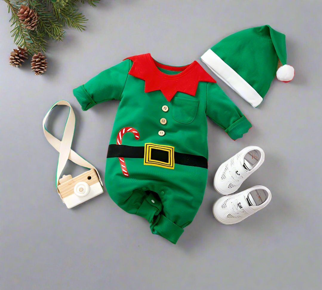 Cute Baby Christmas Romper Suit for Boys Girls - Yeezlab