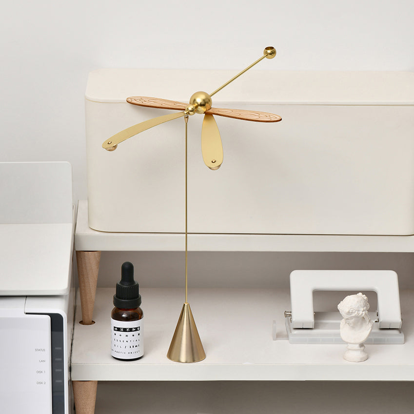 Natural Wood Dragonfly Aroma Essential Oil Diffuser
