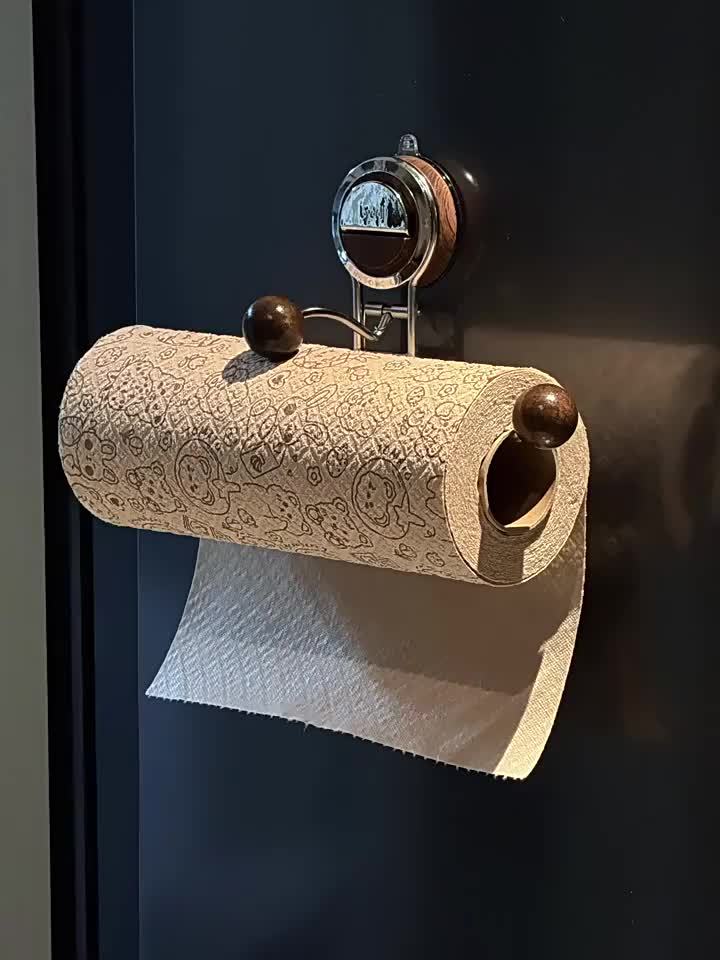 Stick On Stainless Steel Paper Towel Holder