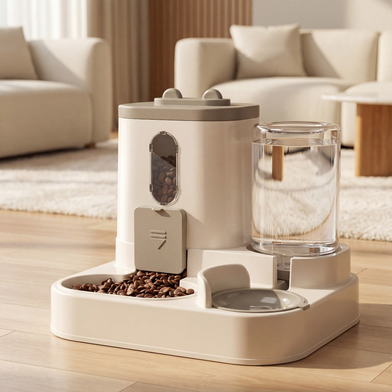 2 in 1 Dog and Cat feeder with food and water dispenser