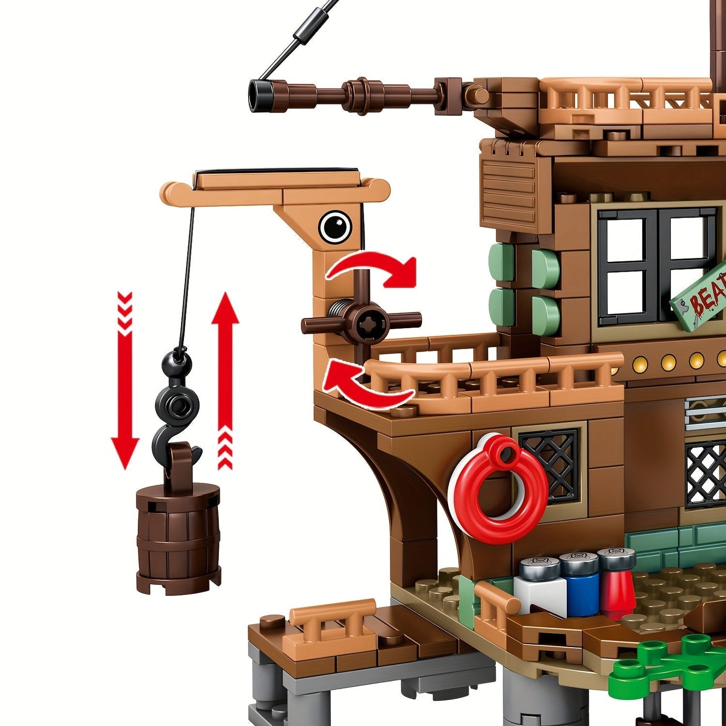 Fun Pirate Ship Playset for Kids Adventure Game