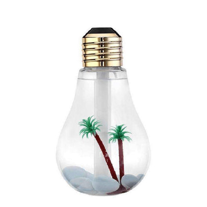 Compact LED Travel Air Humidifier with Color Lights