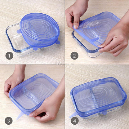 Yeezlab | Airtight Seal Fresh Food Storage Lids (6 Pack)