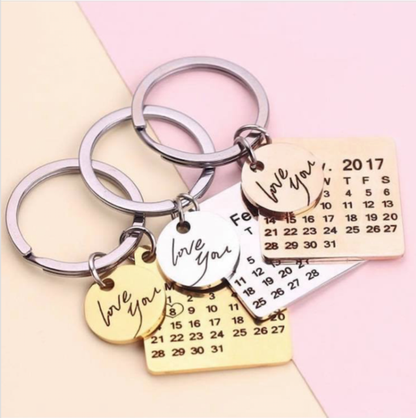 Trendy Schedule Keychain