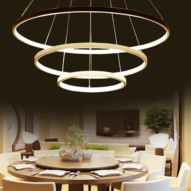 Circular Crystal Pendant Light
