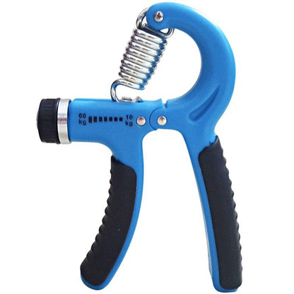 Hand grip fitness trainer with adjustable resistance
