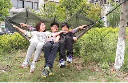 Compact Travel Hammock with Bug Net