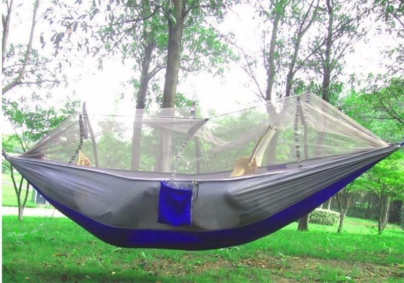 Compact Travel Hammock with Bug Net