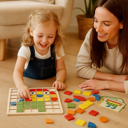 Educational Wooden Shape Sorting Puzzle Toy
