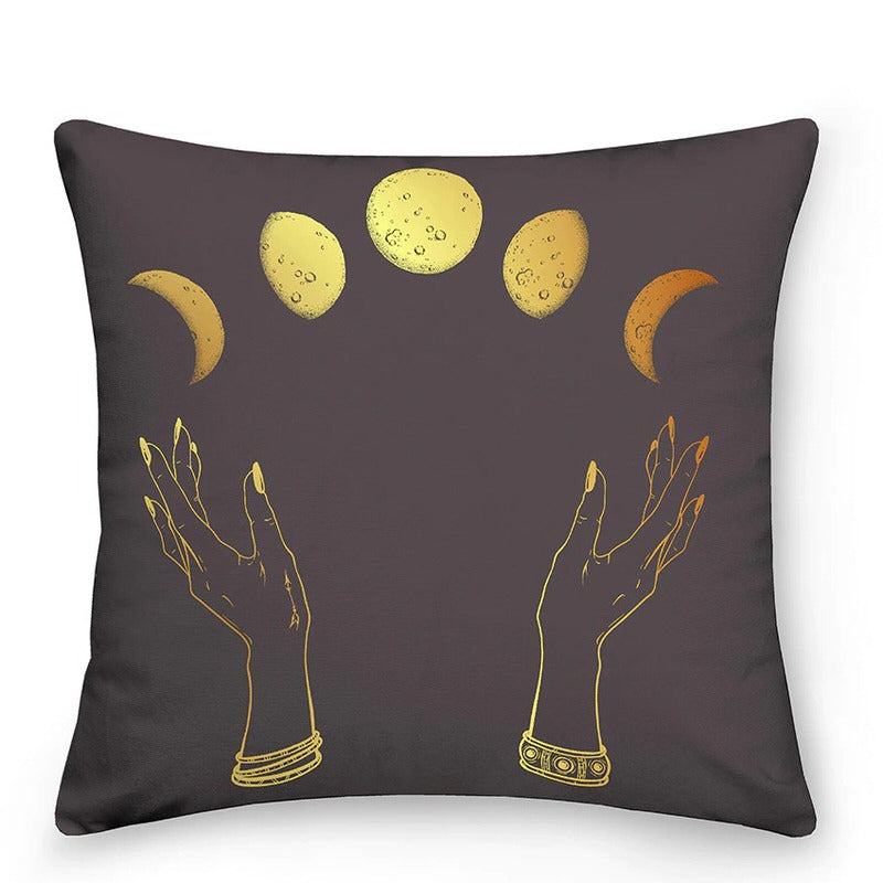 Cosmic Sun Moon Astrology Throw Pillows