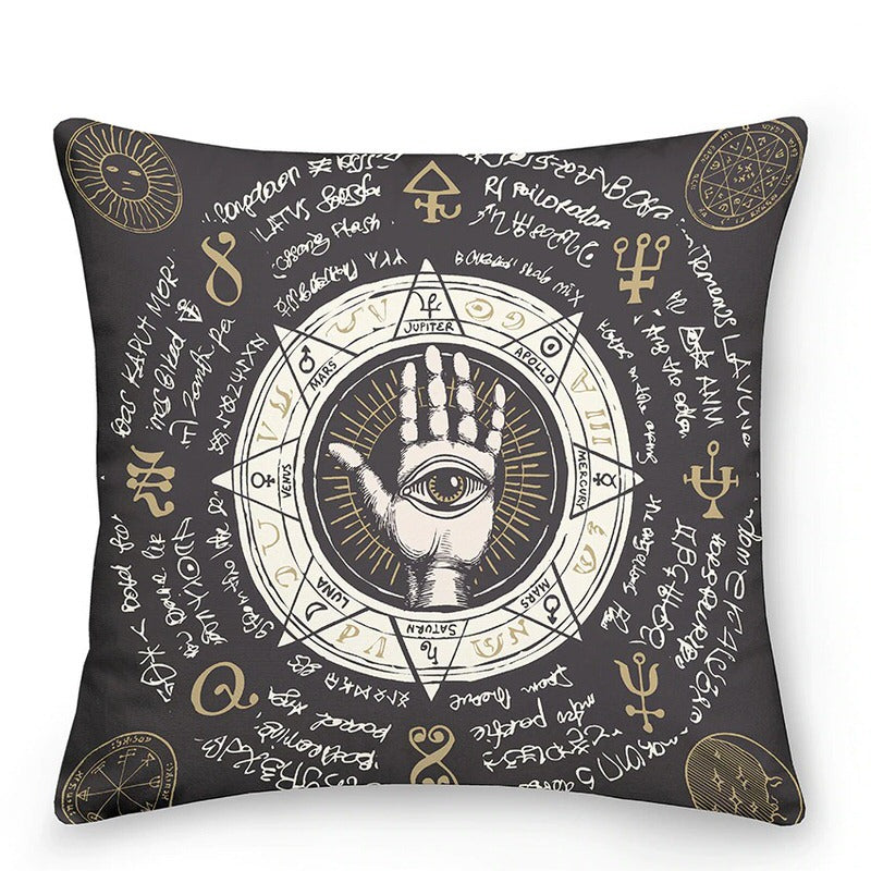 Cosmic Sun Moon Astrology Throw Pillows