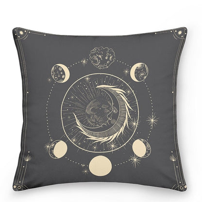 Cosmic Sun Moon Astrology Throw Pillows