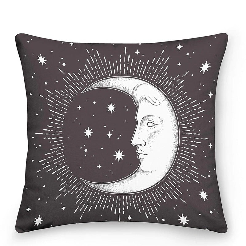 Cosmic Sun Moon Astrology Throw Pillows