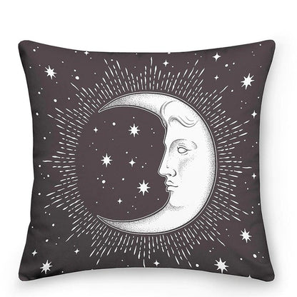 Cosmic Sun Moon Astrology Throw Pillows