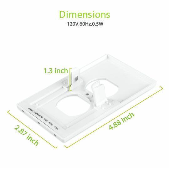 Smart Plug in Night Light Outlet Cover