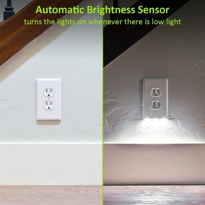 Smart Plug in Night Light Outlet Cover