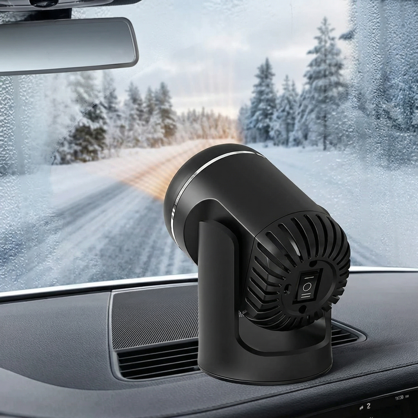 Portable car heater with 360° rotation