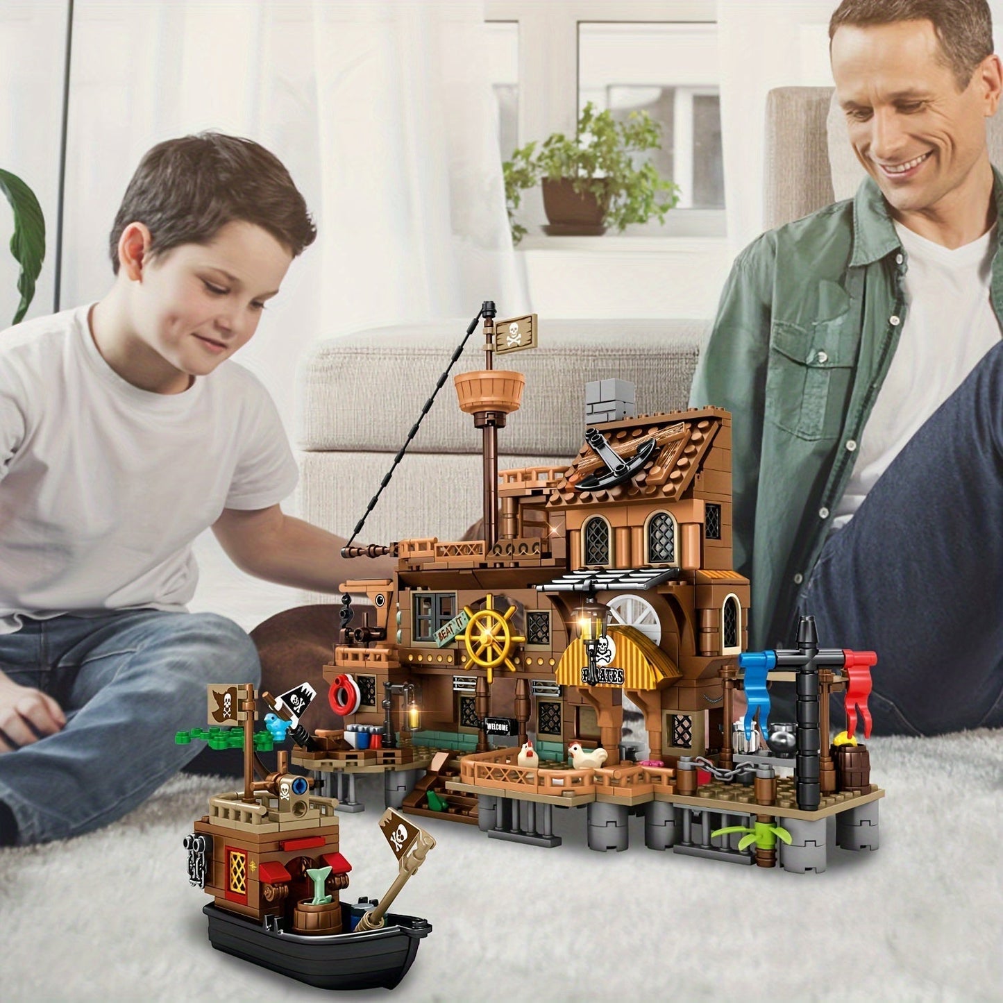 Fun Pirate Ship Playset for Kids Adventure Game