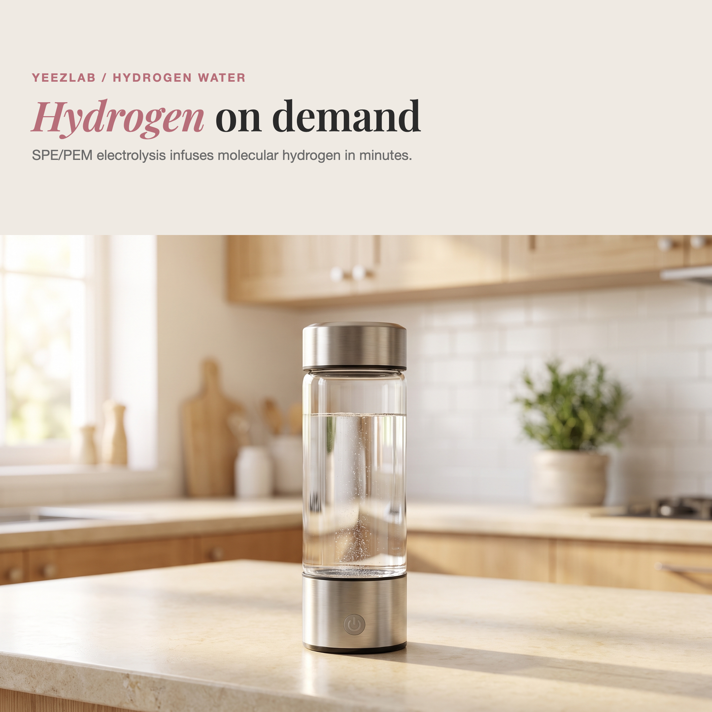 YeezLab™ Hydrogen Water Bottle – Elevate Your Hydration with Antioxidant-Rich Water