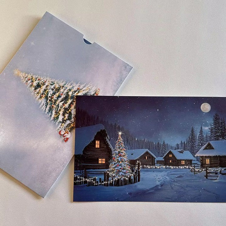 Cozy Glow Secret Fire Reveal Winter Greeting Card