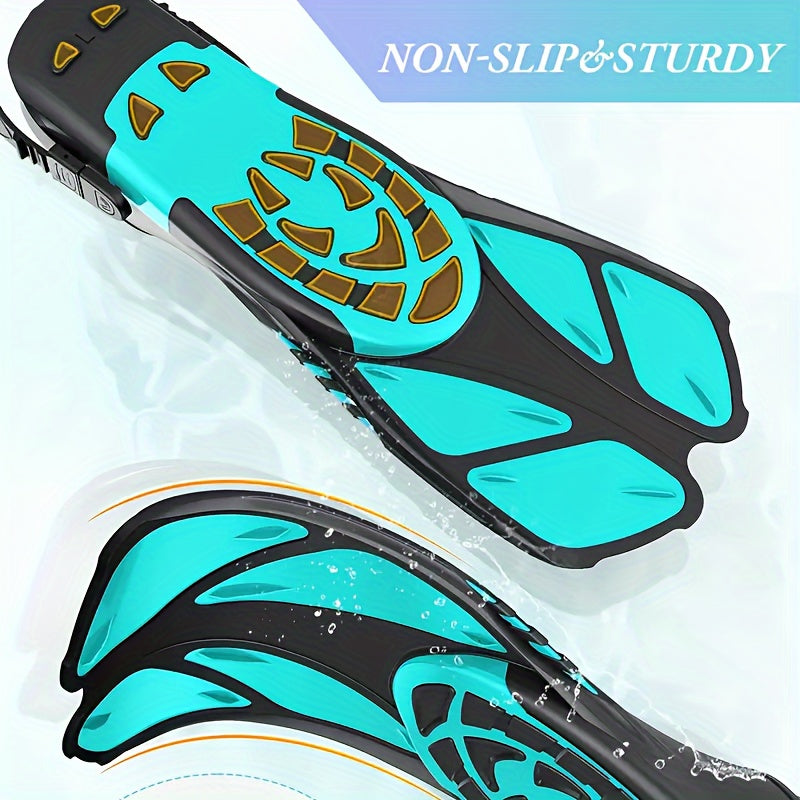 Compact Travel Snorkel Fins for Men & Women