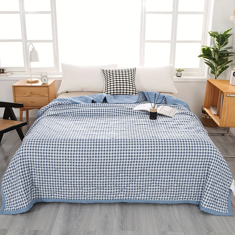 Stylish Plaid Throw Blanket for Chill Nights