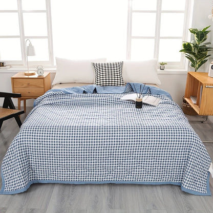 Stylish Plaid Throw Blanket for Chill Nights