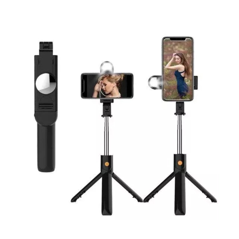 Compact 6-in-1 Wireless Bluetooth Selfie Rod