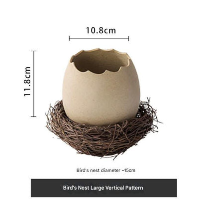 Unique Handcrafted Bird Nest Shaped Ceramic Bowl