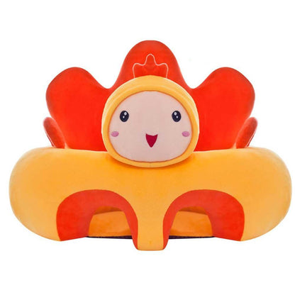 Comfortable infant support seat with soft fabric design
