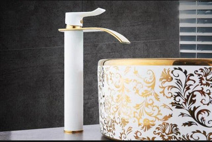 Luxury Brass Bathroom Faucet Waterfall Tap Mixer