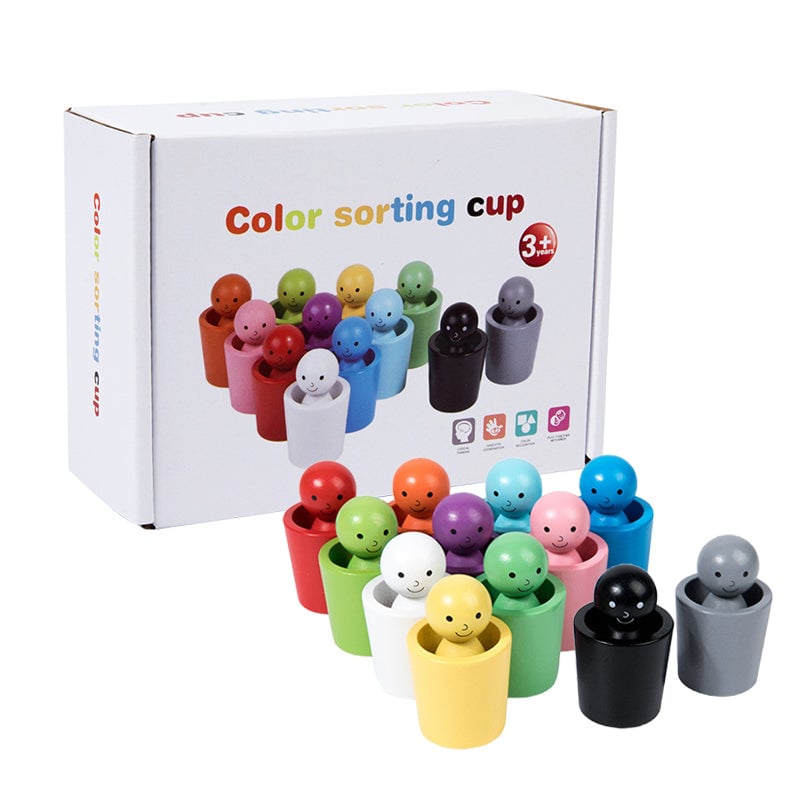 Colorful Plastic Sorting Cups - Yeezlab