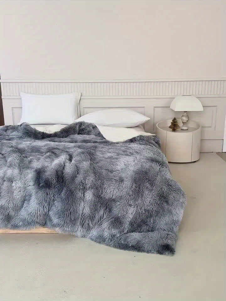 Plush Soft Sheepskin Throw Blanket