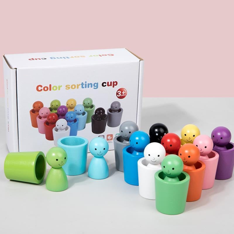 Colorful Plastic Sorting Cups