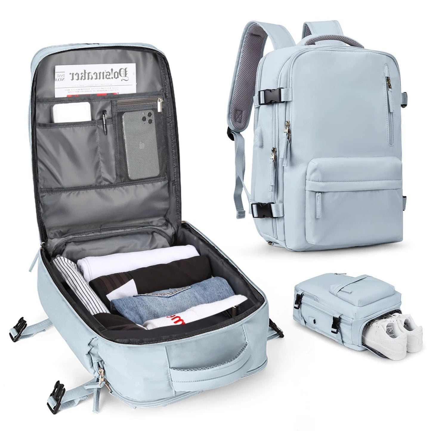 Waterproof Women's Hiking Backpack with USB Charger