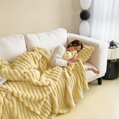 Soft Plush Throw Blanket for Cold Nights