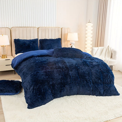 Cozy Fleece Duvet Cover Set with Zipper