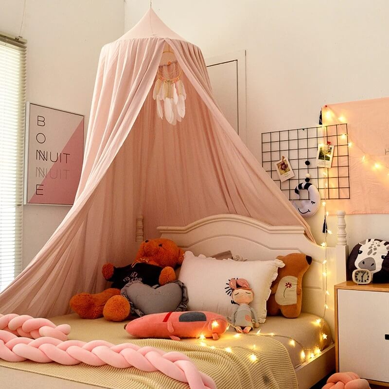 Cozy Black Bed Canopy for Kids