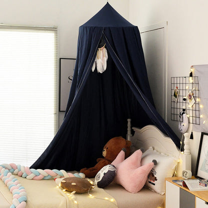 Cozy Black Bed Canopy for Kids